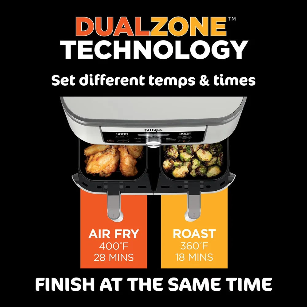 Ninja Foodi 6-in-1 8-Qt 2-Basket Air Fryer DZ201