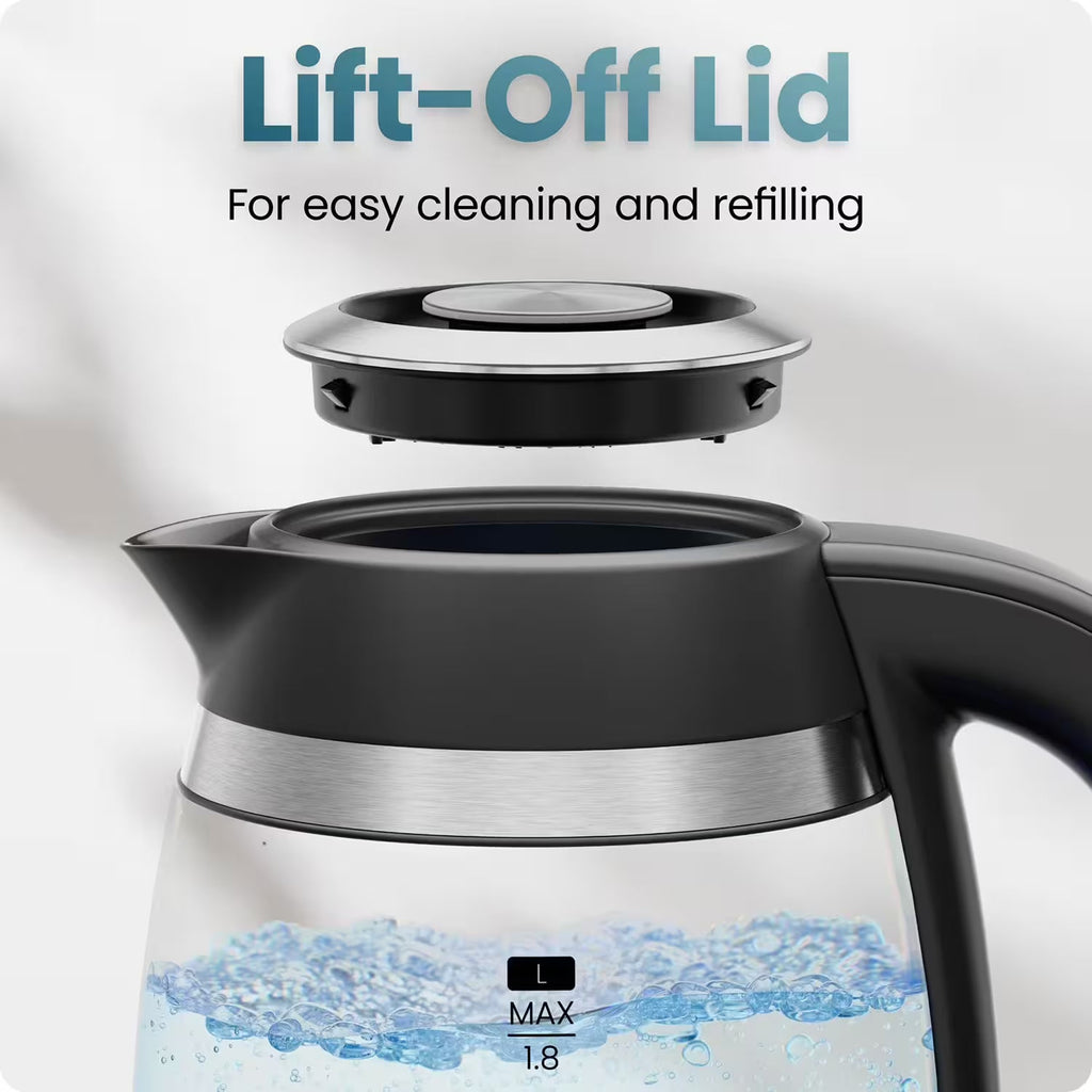 Chefman Fast-Boil 1.9-Qt Electric Kettle with Removable Tea Infuser