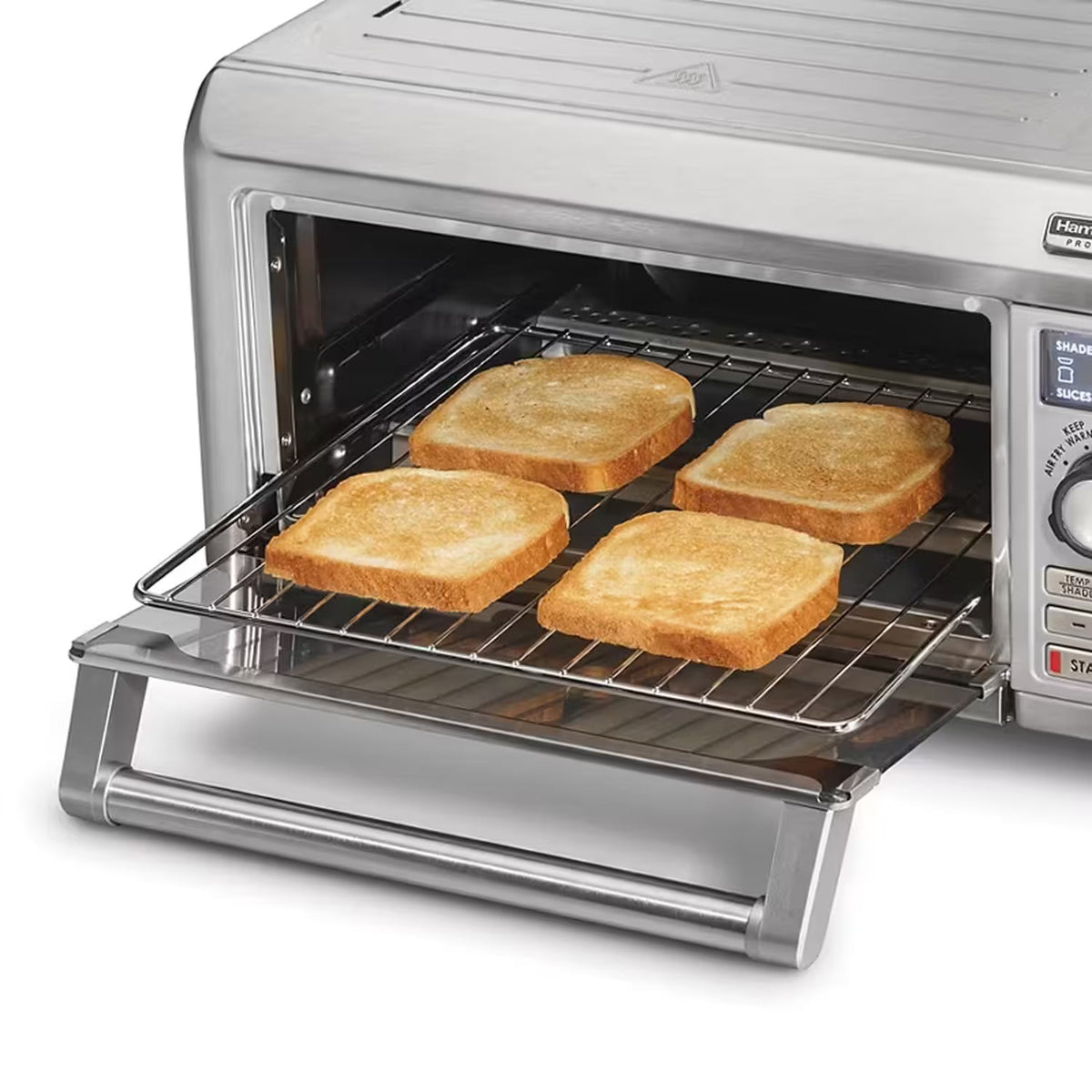 Hamilton Beach Professional 4-Slice Digital Air Fry Toaster Oven Stainless Steel 31241