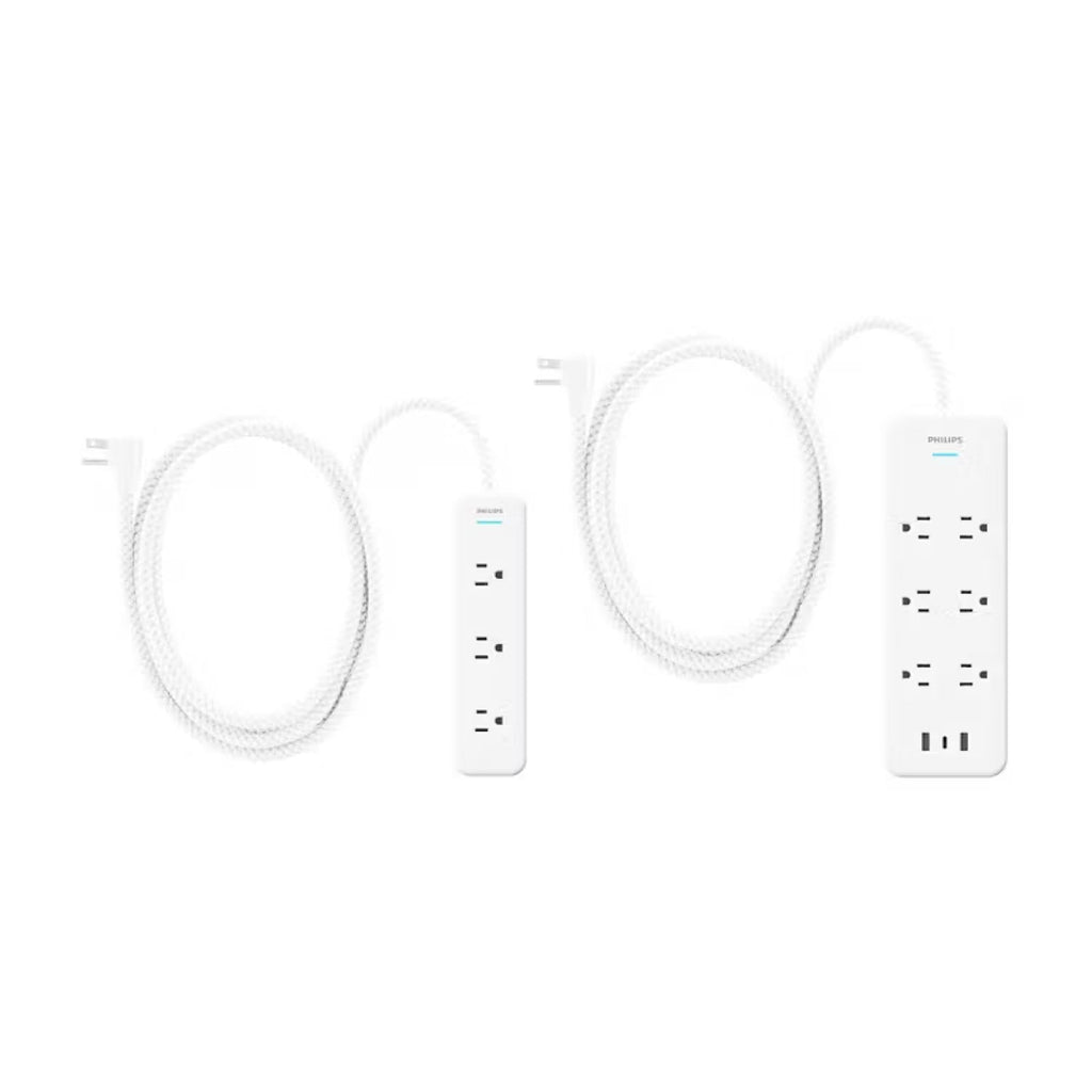 Philips Elite Power Kit Surge Protector Power Strip 2-Pack