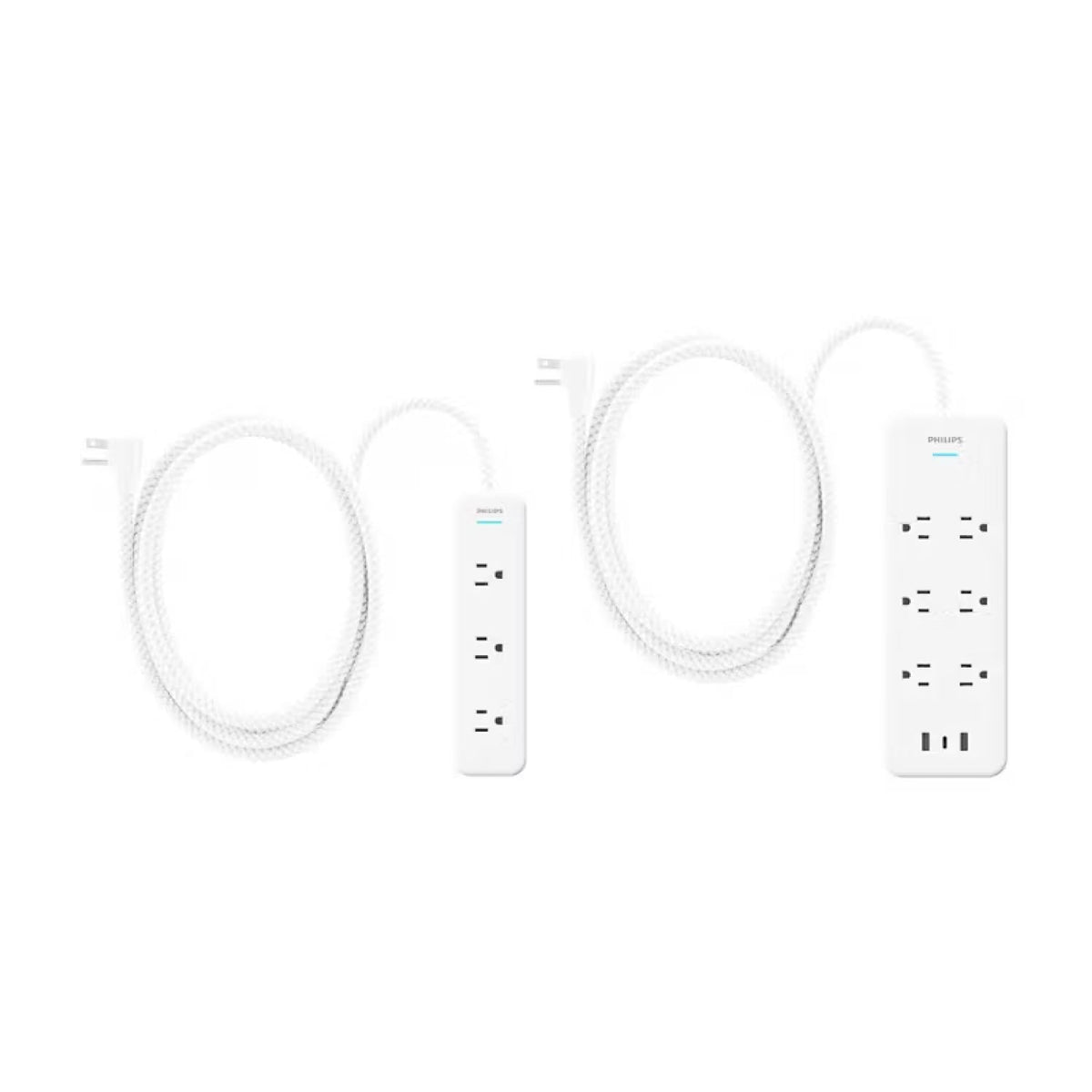 Philips Elite Power Kit Surge Protector Power Strip 2-Pack