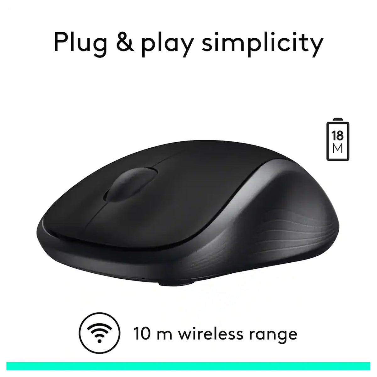 Logitech M310 Wireless Mouse Black