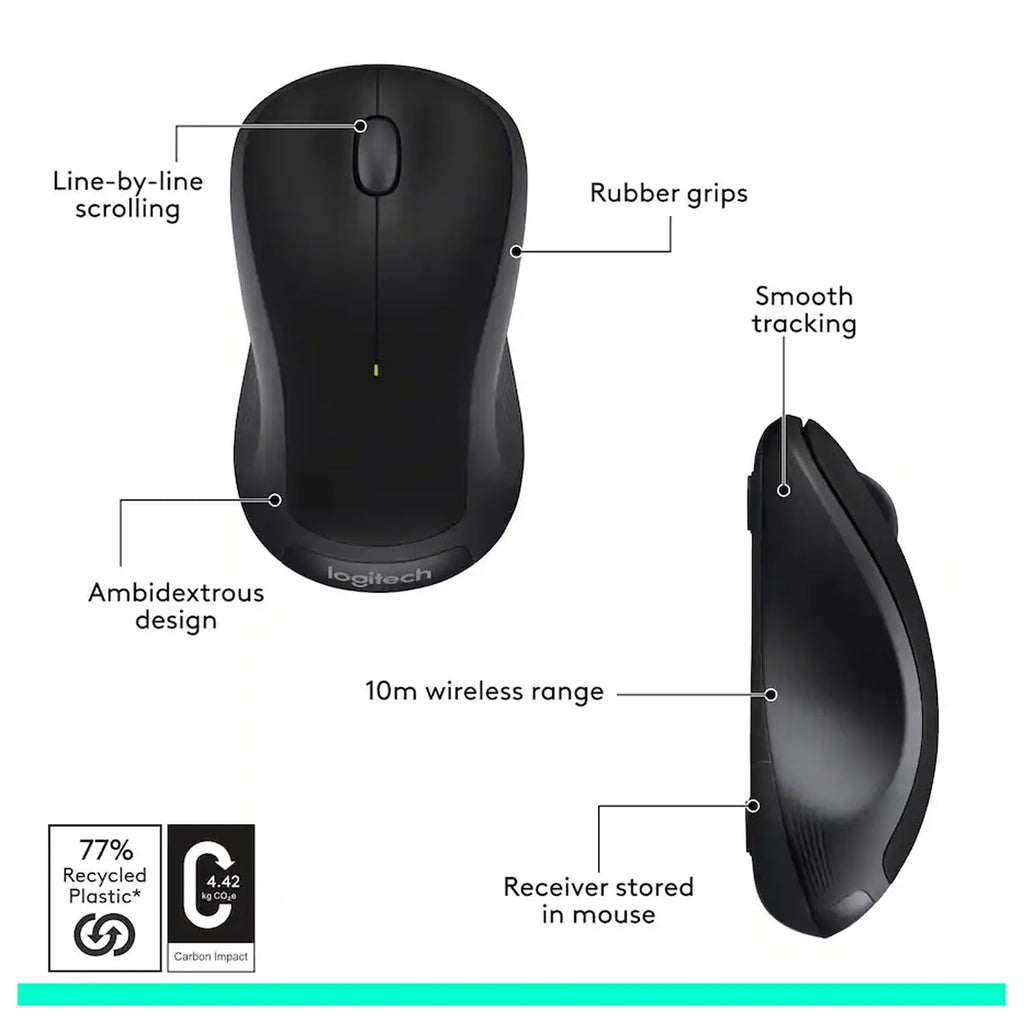 Logitech M310 Wireless Mouse Black