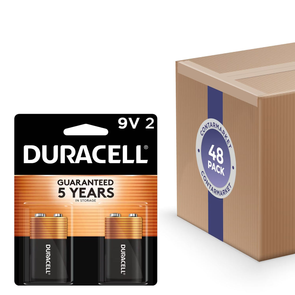 Duracell Coppertop 9V Alkaline Batteries 48-Pack