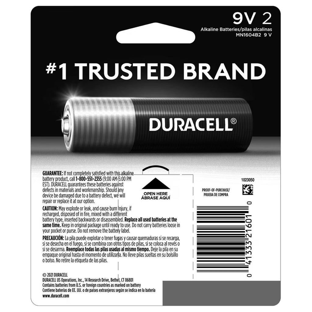Duracell Coppertop 9V Alkaline Batteries 48-Pack