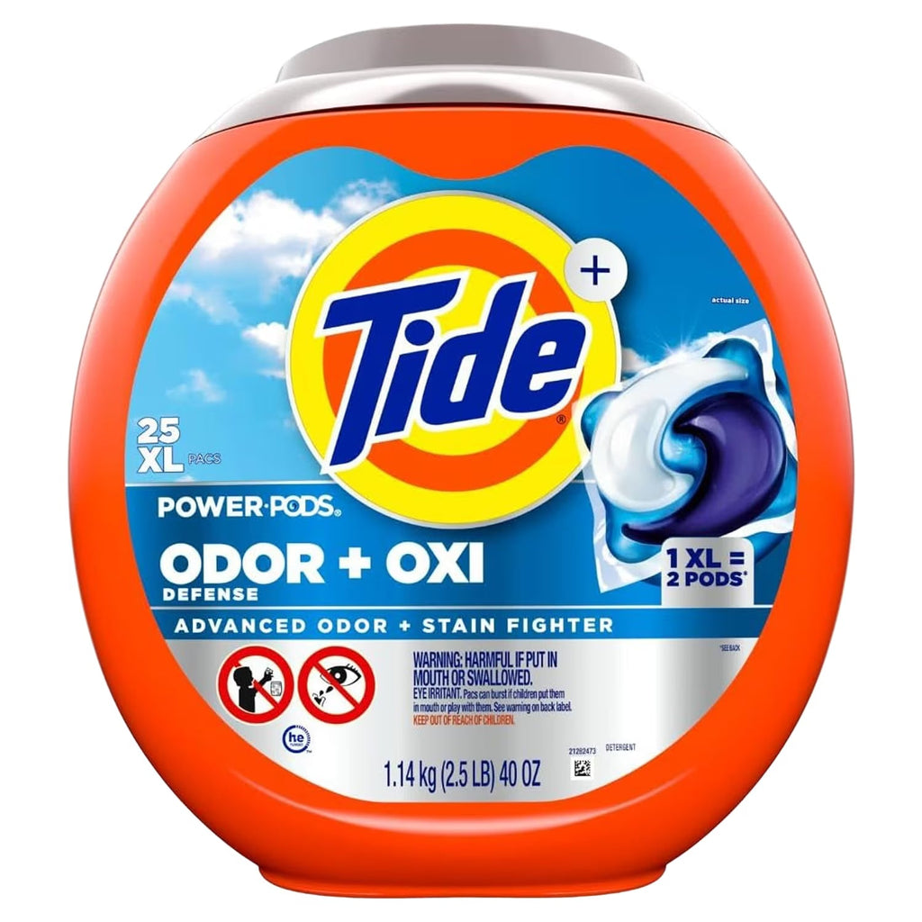 Tide PODS Oxi Power Laundry Detergent Pacs 25 ct 4-Pack