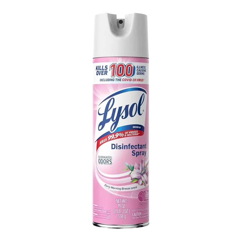 Lysol Disinfectant Spray Early Morning Breeze 19 oz 12-Pack