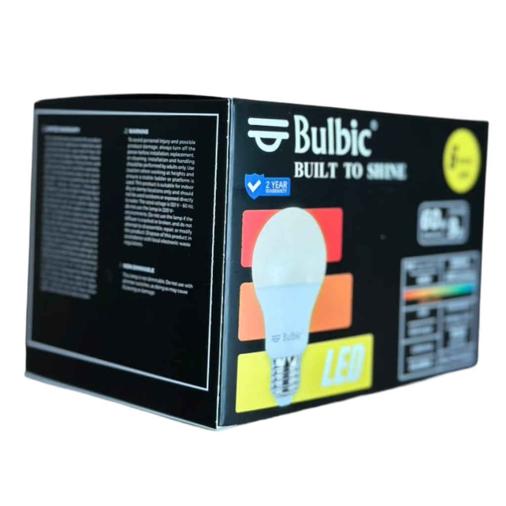 Bulbic Built to Shine A19 LED Light Bulbs 9W 3000K 800-Lumen 96-Pack