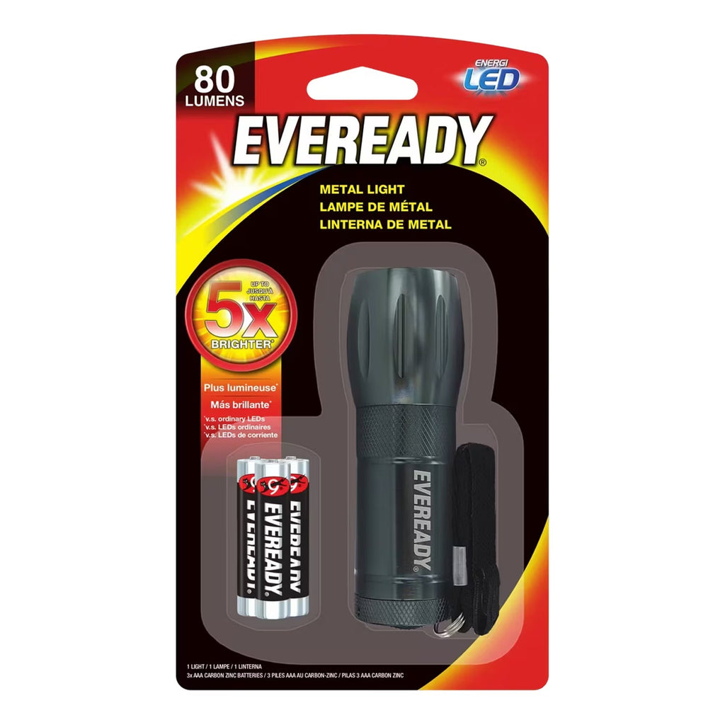 Eveready Compact Metal LED Flashlight 6-Pack