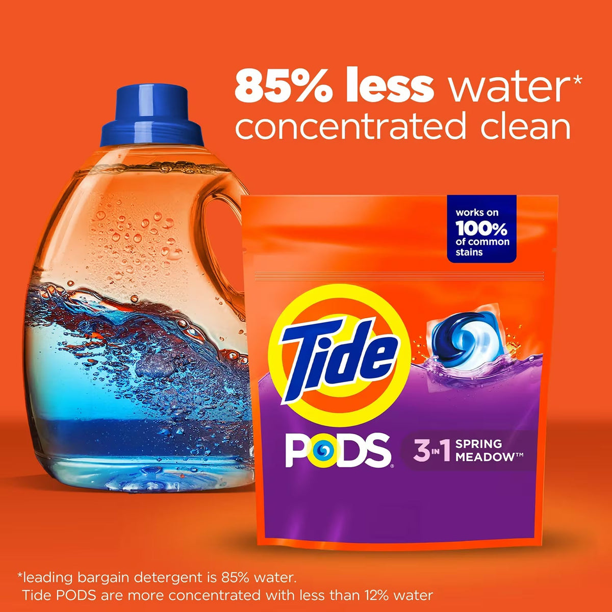 Tide PODS Laundry Detergent Pacs Spring Meadow 16 ct 6-Pack