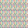 Kuhome 120-Pack Drawstring Backpack Bulk Polyester Cinch Sack 16.3in Multicolor
