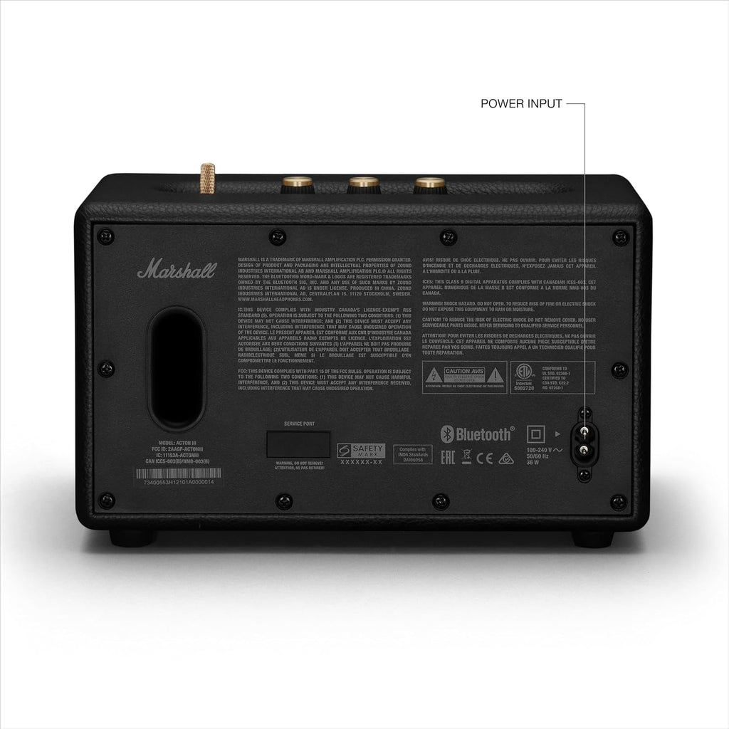 Marshall Acton III Bluetooth Home Speaker Black