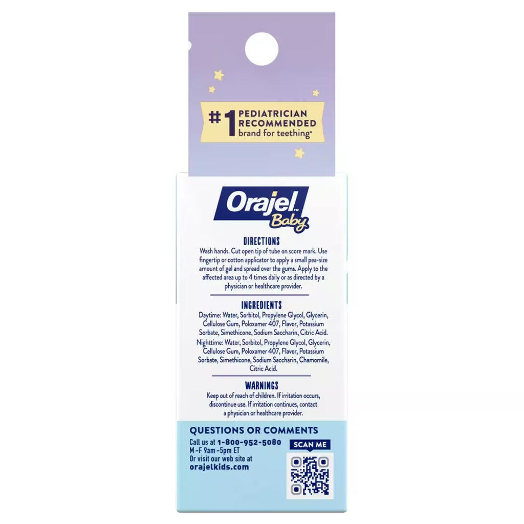 Orajel Baby Cooling Gels for Teething 0.18 oz 24 Pack