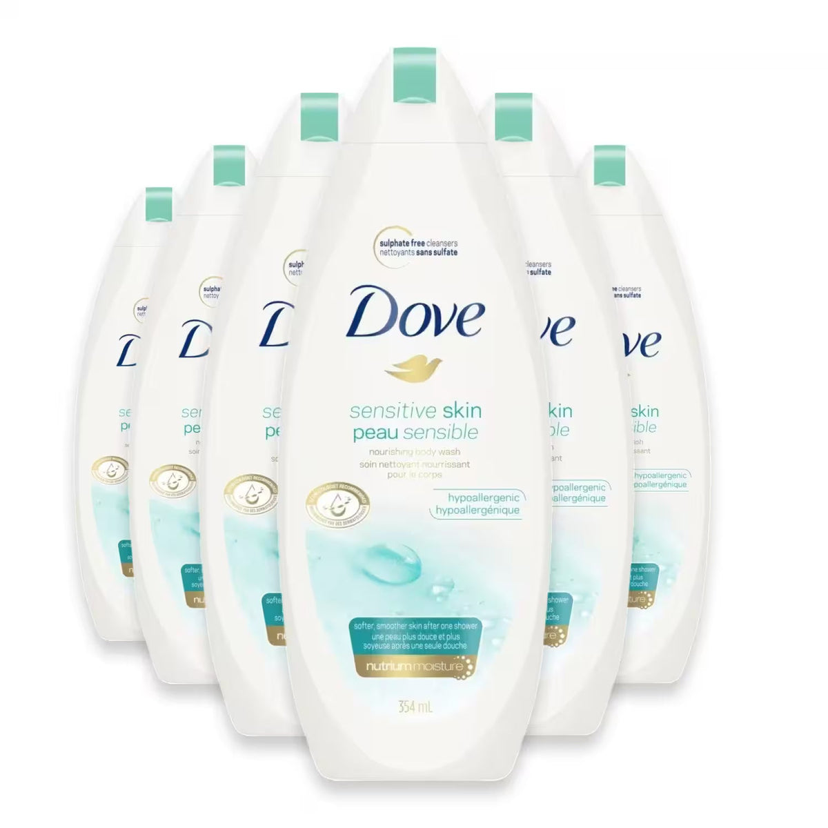 Dove Sensitive Skin Body Wash 11 fl oz 6 Pack