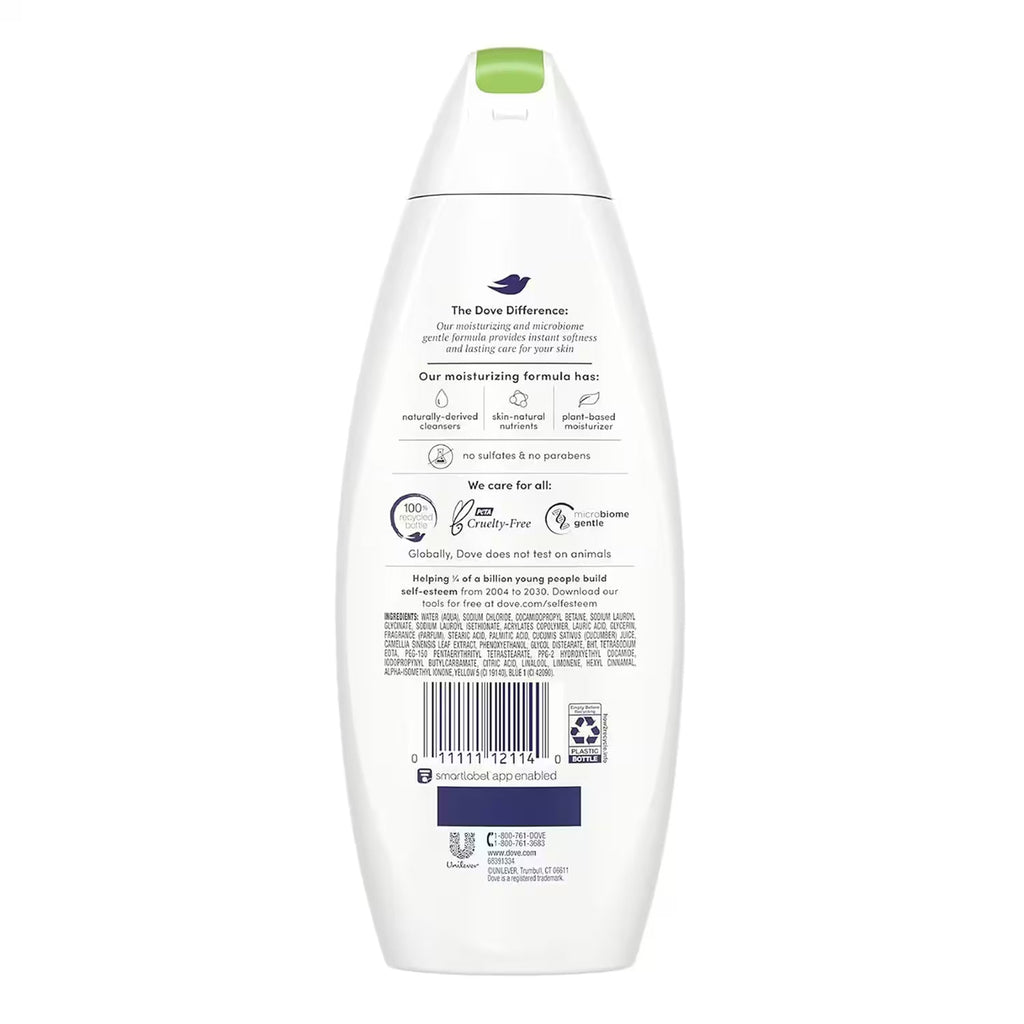 Dove Go Fresh Cool Moisture Body Wash Cucumber & Green Tea Scent 11 fl oz 6 Pack