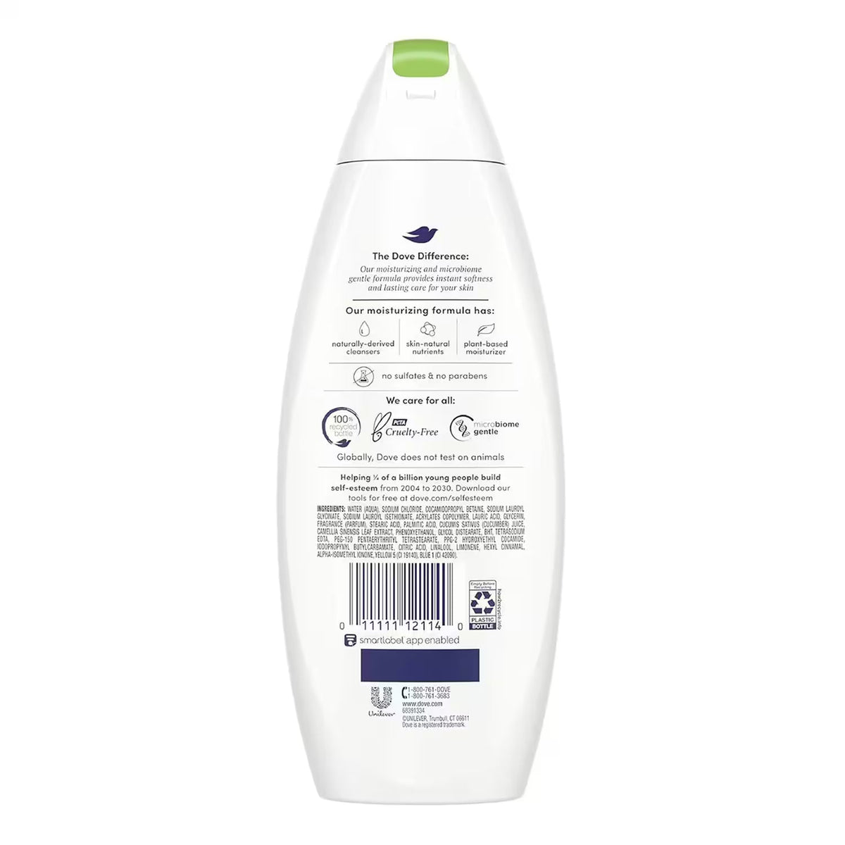 Dove Go Fresh Cool Moisture Body Wash Cucumber & Green Tea Scent 11 fl oz 6 Pack
