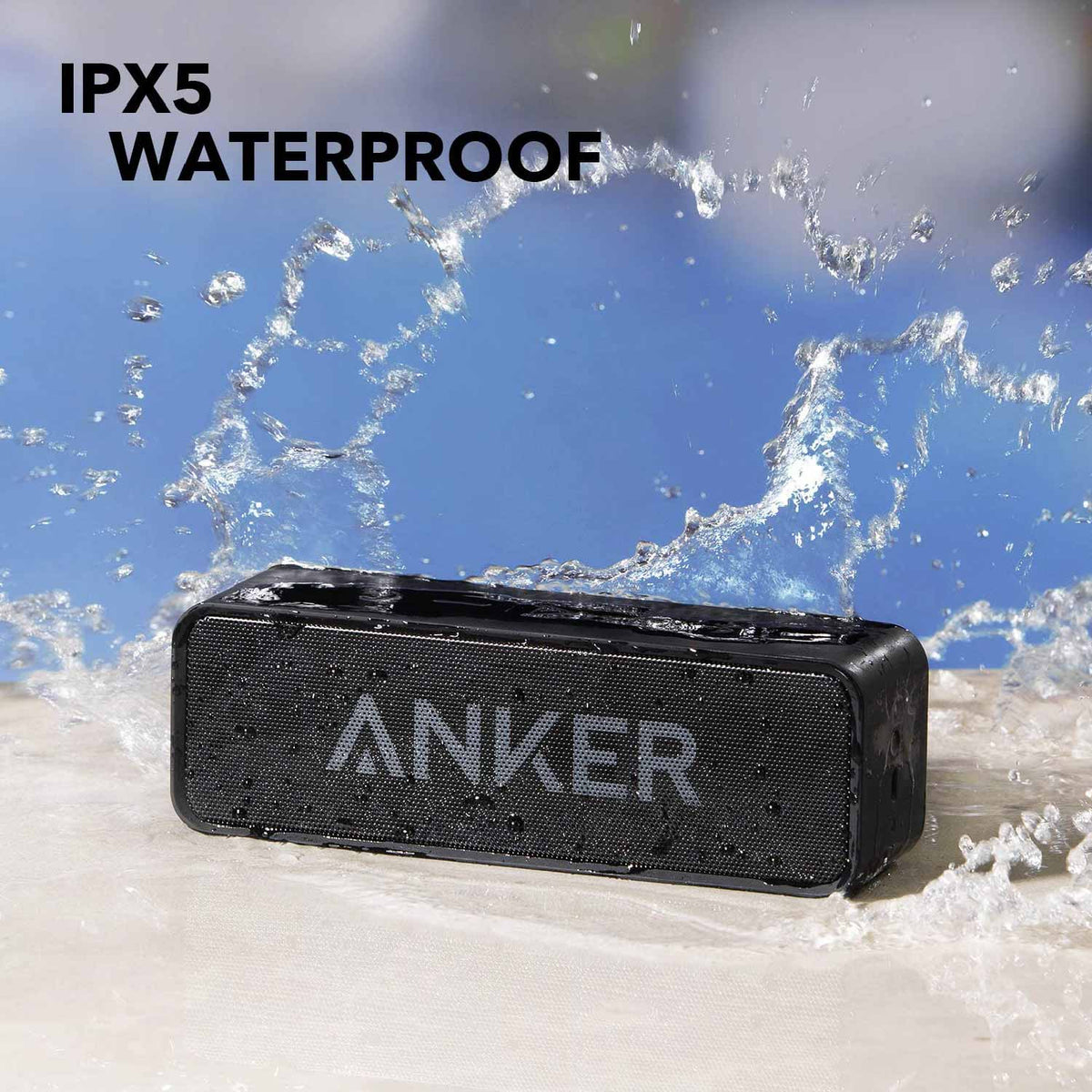 Anker SoundCore 2 Portable Waterproof Bluetooth Speaker