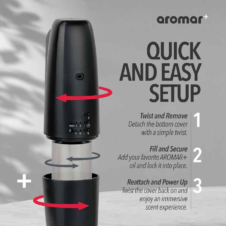 Aromar Plus Plug In Waterless Diffuser AP-4002 Black