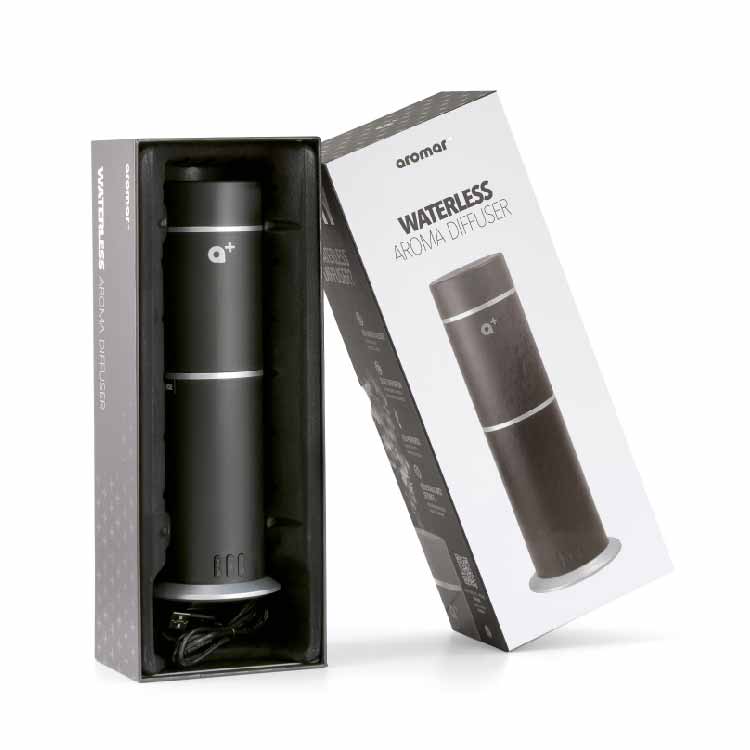 Aromar Plus Cylinder Waterless Nebulizing Diffuser AP-3002 Black