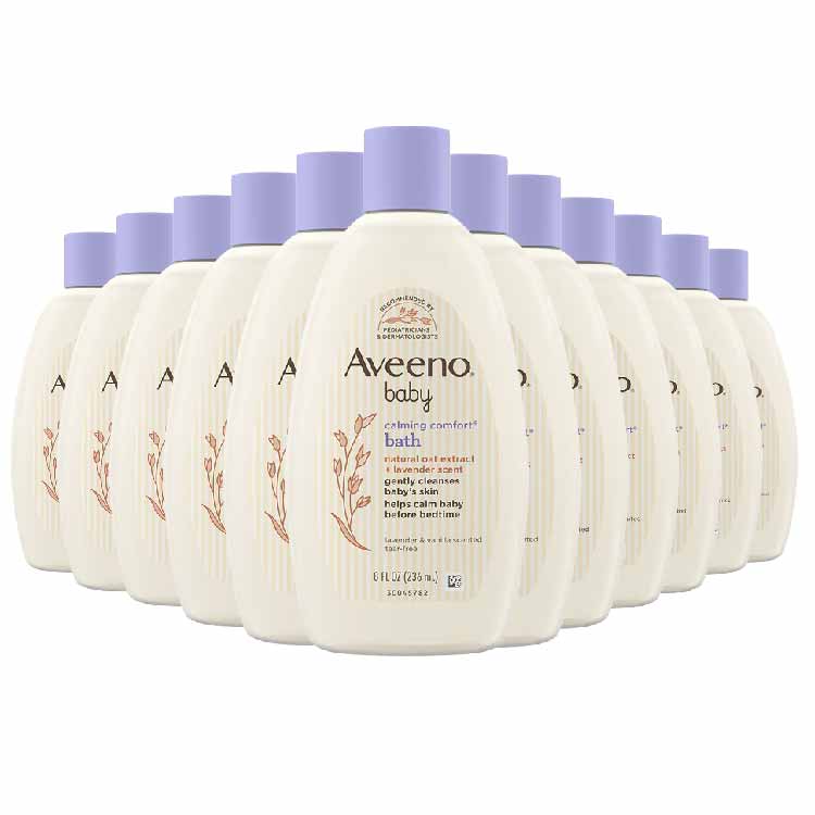 Aveeno Baby Calming Comfort Bath & Wash 8 fl oz 24-Pack