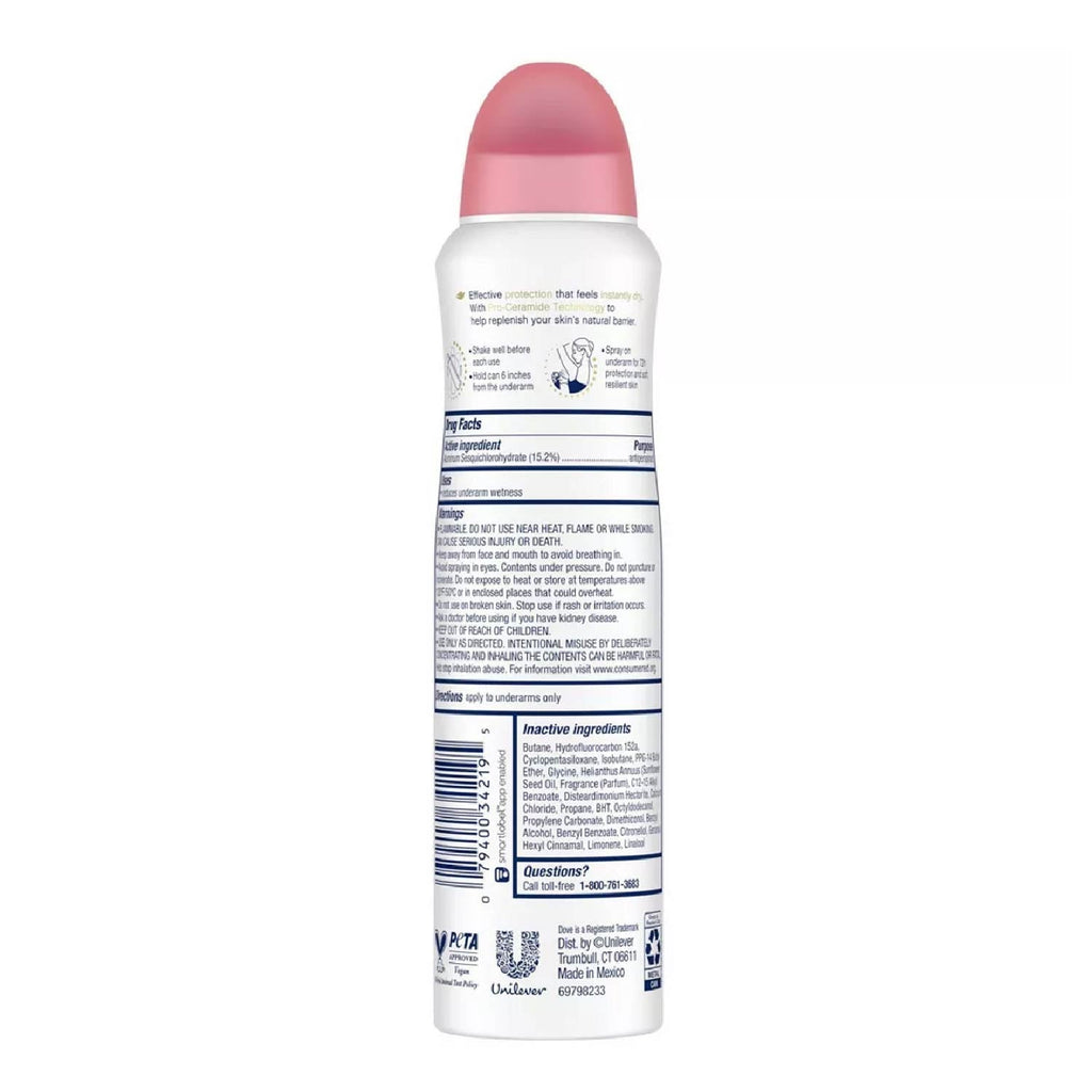 Dove Beauty Finish 48-Hour Antiperspirant & Deodorant Dry Spray 3.8oz 12 Pack
