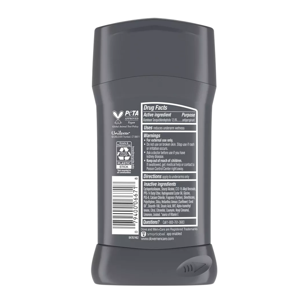 Dove Men+Care Clean Comfort Antiperspirant Stick 2.7 oz 12 Pack