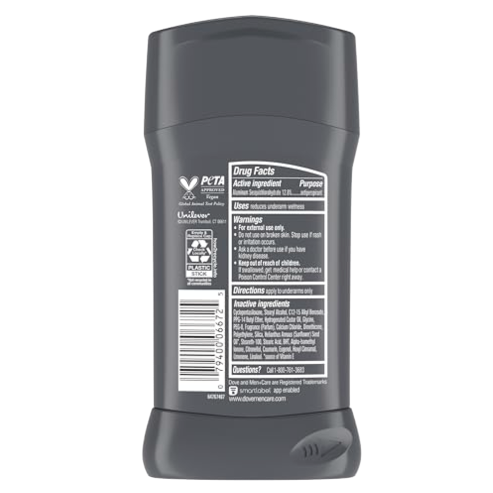 Dove Men+Care Extra Fresh Antiperspirant Deodorant Stick 2.7 oz 12 Pack