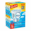 Glad Small Twist-Tie Trash Bags Febreze Fresh Clean Scent 4 Gal 156 Ct
