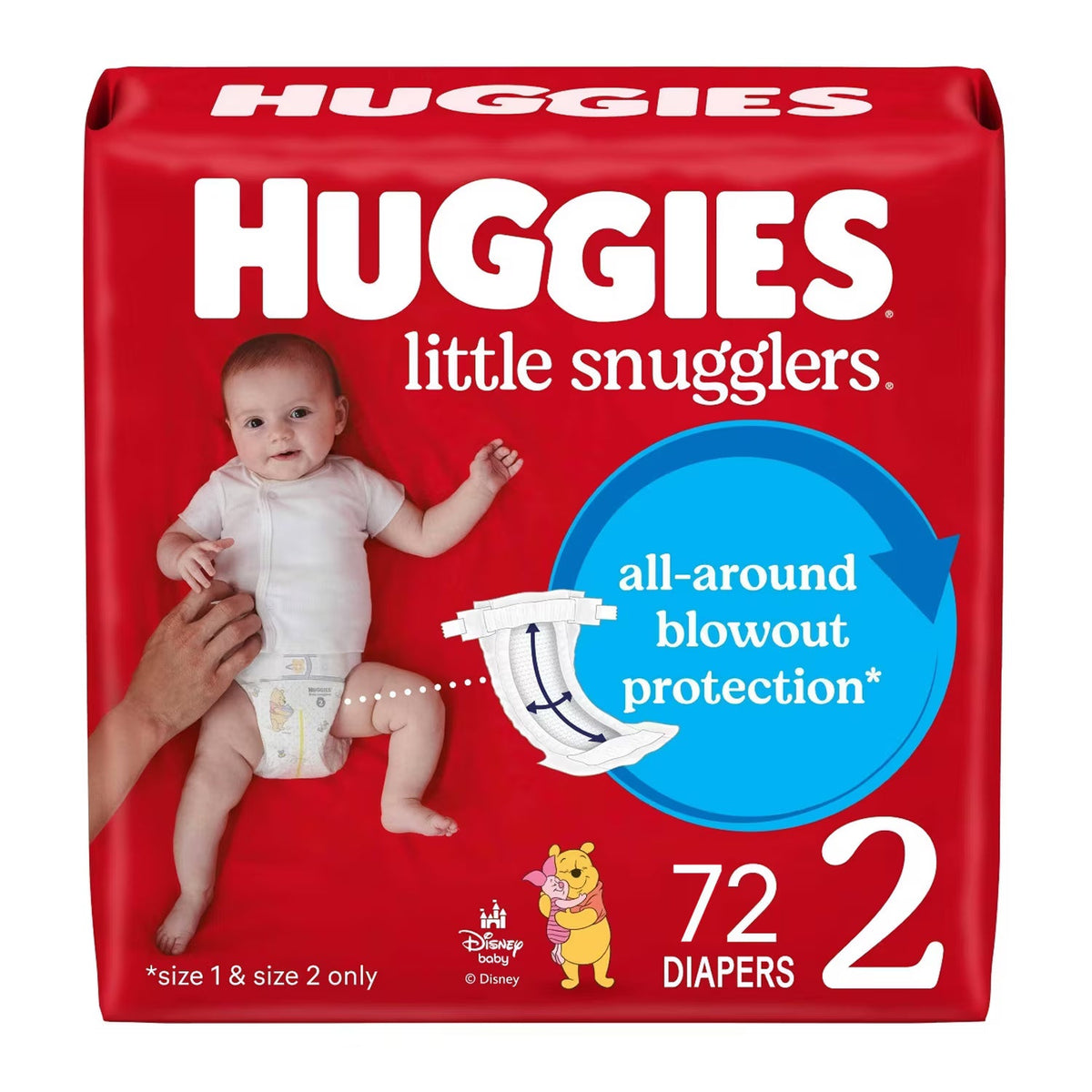 Huggies Little Snugglers Baby Diapers Size 2 72 Count