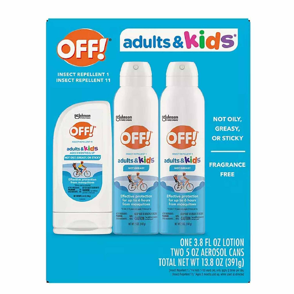 OFF! Adults & Kids Insect Repellent Pack 3-Pack