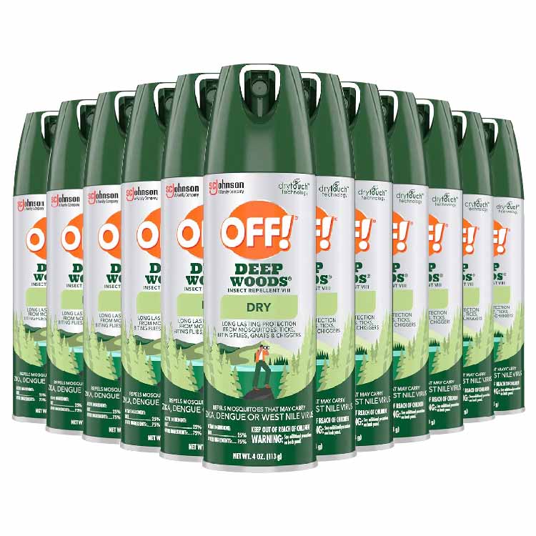 OFF! Deep Woods Dry Insect Repellent 4 oz 12-Pack