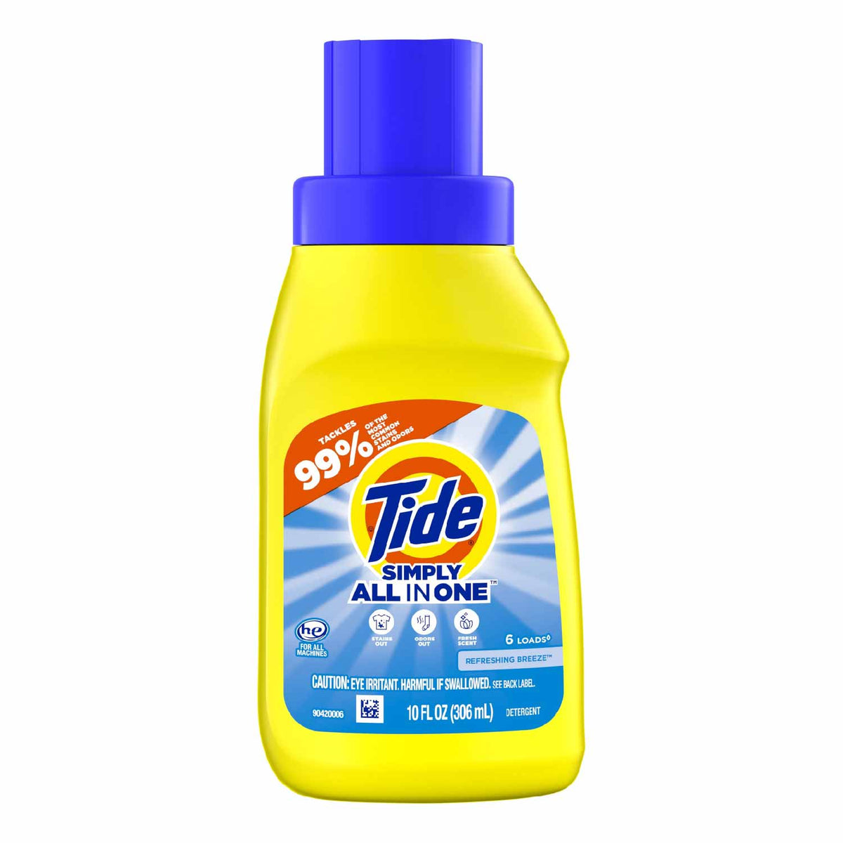 Tide Simply Clean & Fresh Liquid Laundry Detergent Refreshing Breeze 10 fl oz 12-Pack