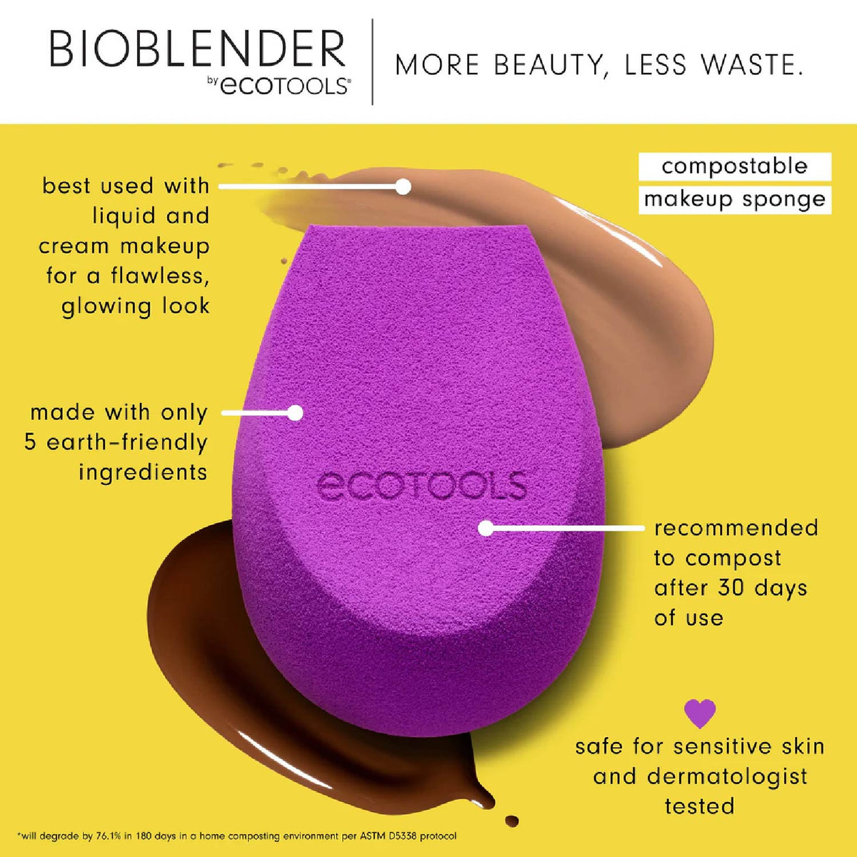 EcoTools BioBlender Makeup Sponge Purple 16 Pack