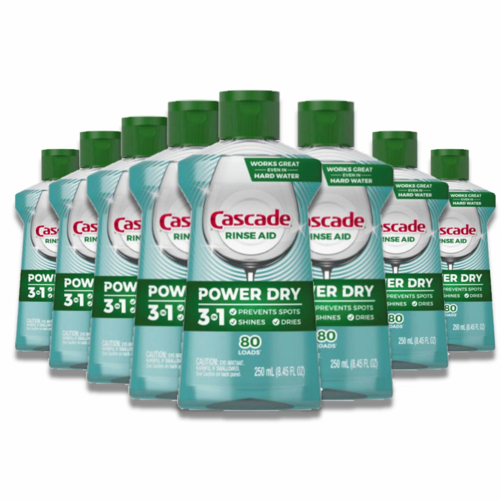 Cascade Platinum Dishwasher Rinse Aid 8.45 oz 8-Pack