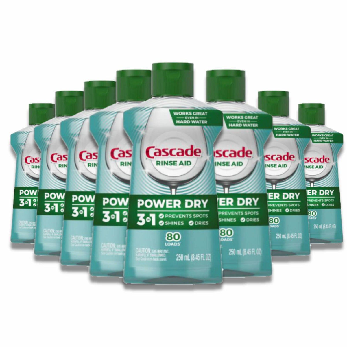 Cascade Platinum Dishwasher Rinse Aid 8.45 oz 8-Pack