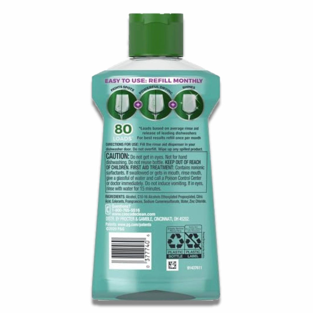 Cascade Platinum Dishwasher Rinse Aid 8.45 oz 8-Pack