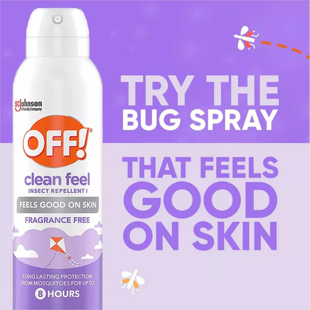 OFF! Clean Feel Aerosol Insect Repellent 5 oz 6-Pack