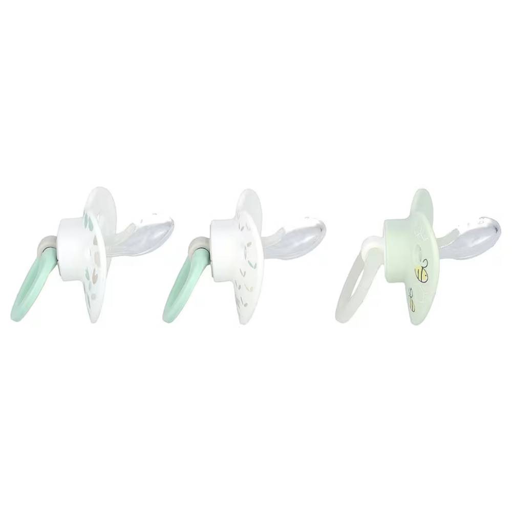 NUK Neutral Orthodontic Pacifier Glow In The Dark 0-6 Months 3 Count 12 Pack