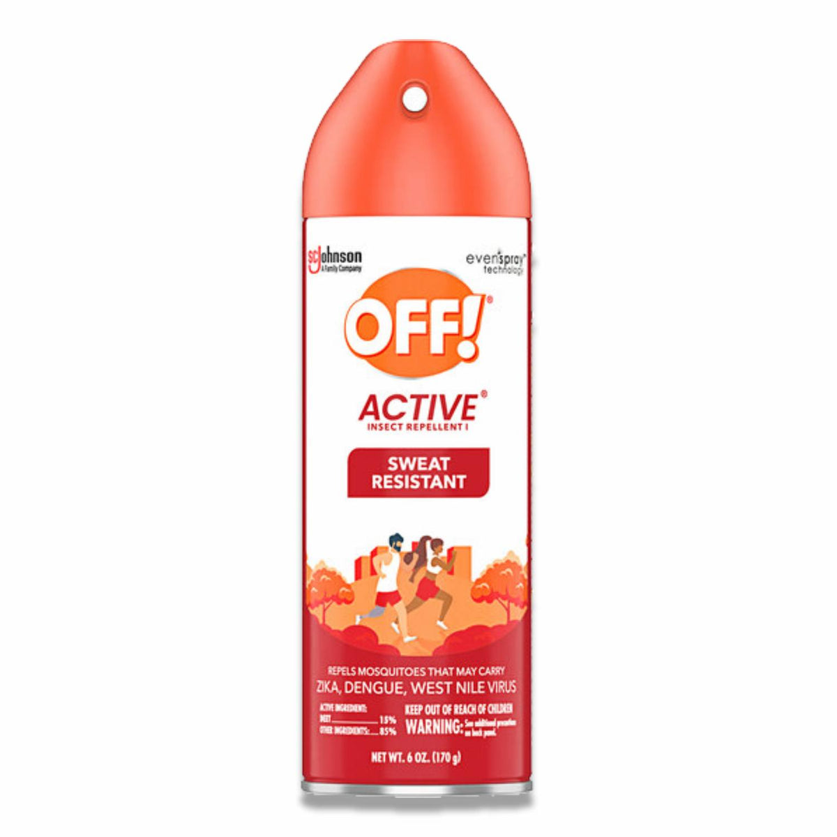 OFF! Active Insect Repellent Sweat Resistant 6 oz 12-Pack
