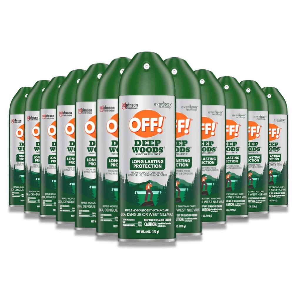 OFF! Deep Woods Insect Repellent Spray 6 oz 12-Pack