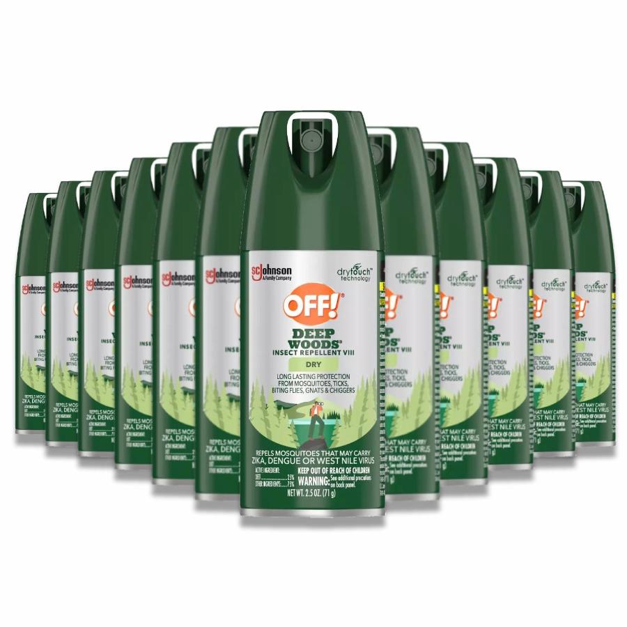 OFF! Deep Woods Dry Insect Repellent Spray 2.5 oz 12-Pack