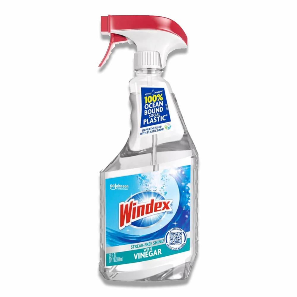Windex Glass Cleaner Vinegar Spray Bottle 23 oz 8-Pack